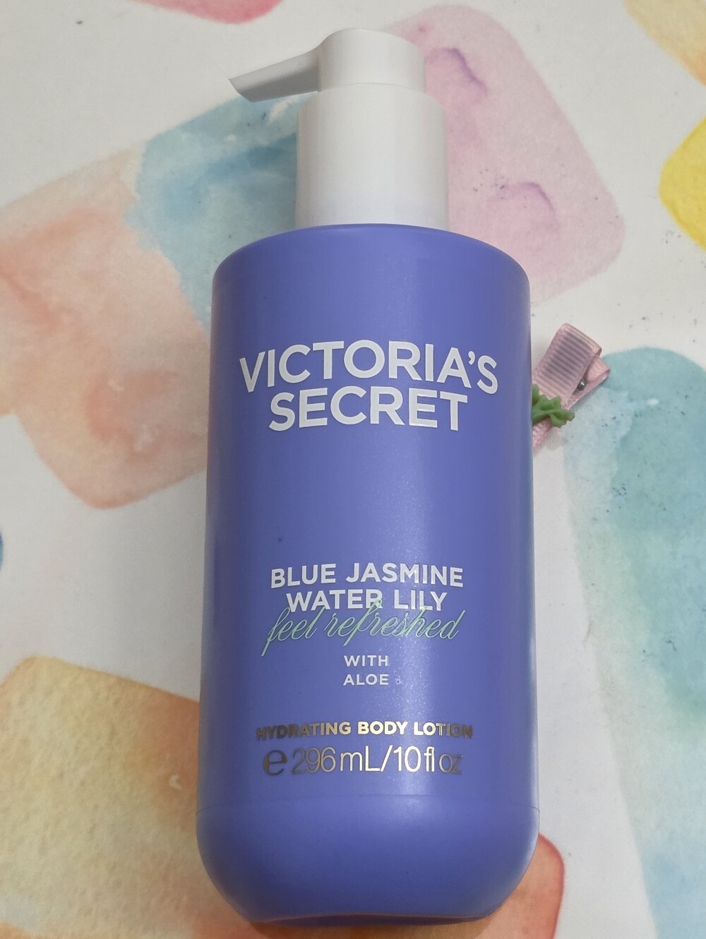 Victoria's Secret Blue Jasmine Water Lily Purple Pump Lotion 10oz NEW